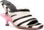 Jacquemus Zebra Dubbele Muiltjes Multicolor Dames - Thumbnail 3