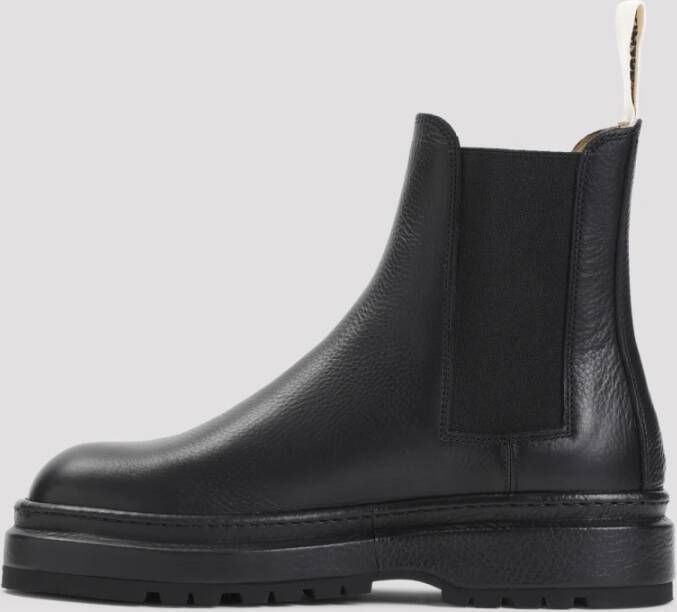 Jacquemus Zwarte Enkellaarzen voor Mannen Black Heren