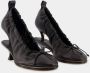 Jacquemus Zwarte Leren Ballerina Pumps Black Dames - Thumbnail 2