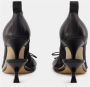 Jacquemus Zwarte Leren Ballerina Pumps Black Dames - Thumbnail 3