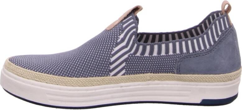 Jana Blauwe Instap Sneakers voor Dames