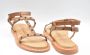 Janet & Janet Bruine leren platte schoenen - Thumbnail 2
