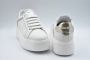 Janet & Janet Goud Witte Veterschoenen Elegante Stijl - Thumbnail 2