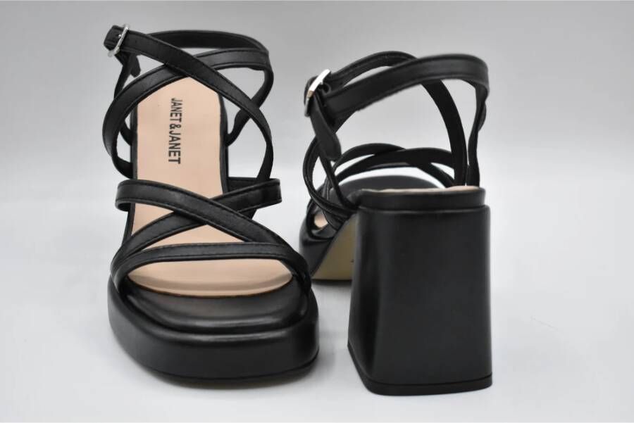 Janet & Janet High Heel Sandals Zwart Dames