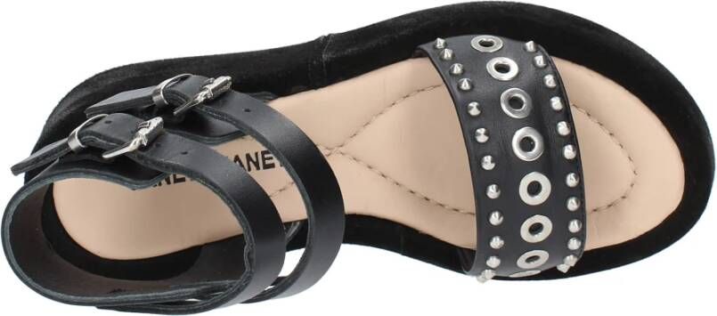 Janet & Janet Sandalen Zwart Black Dames