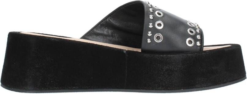 Janet & Janet Sandalen Zwart Black Dames