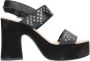 Janet & Janet Sandalen Zwart Black Dames - Thumbnail 3