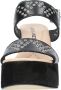 Janet & Janet Sandalen Zwart Black Dames - Thumbnail 4