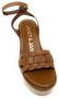 Janet & Janet Suède platform sandalen met enkelband - Thumbnail 2