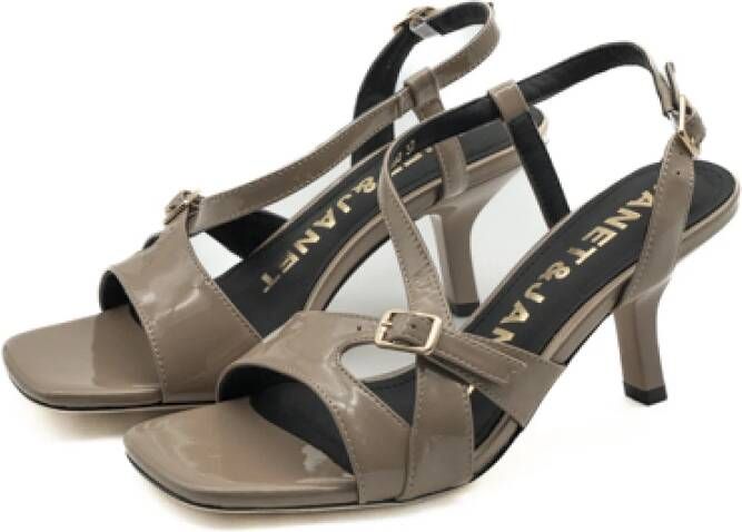 Janet & Janet Taupe Damesschoenen Hakken Ss25