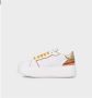Janet & Janet Witte leren sneakers Stijl J-003 - Thumbnail 2