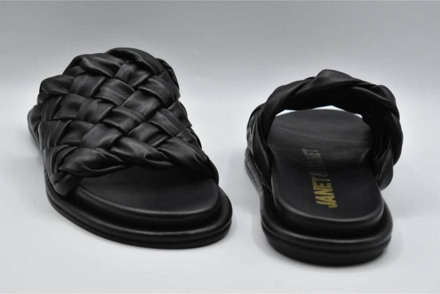 Janet & Janet Zwarte Veterschoenen voor Vrouwen