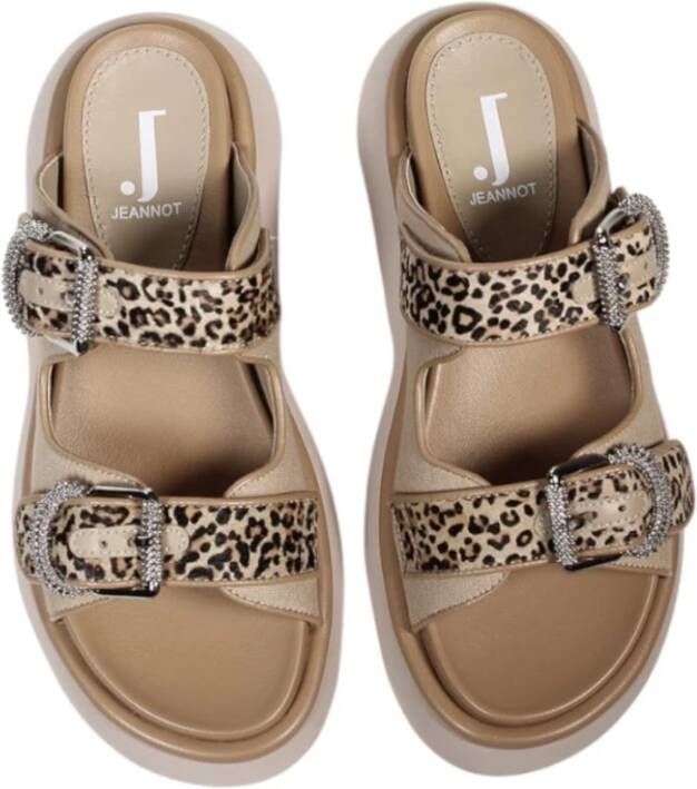 Jeannot Beige Dames Sandalen Stijlvol Ontwerp