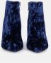 Jeannot Blauwe Fluwelen Laarzen voor Glamoureuze Outfits Blauw Dames - Thumbnail 3