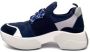 Jeannot Blauwe Satijnen Sneaker met Strass - Thumbnail 2