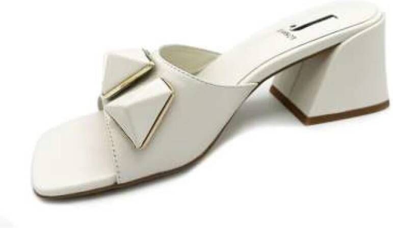 Jeannot Flat Sandals White Dames