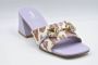 Jeannot Lilac Luipaardprint Platte Schoenen Purple Dames - Thumbnail 2