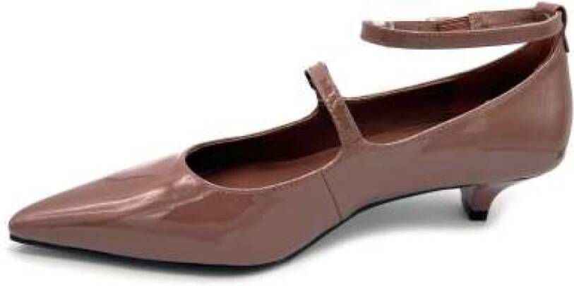 Jeannot Moka Mousse Lakleren Pumps