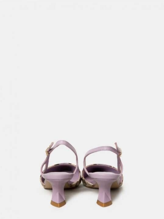Jeannot Python Print Slingback Sandal Lila