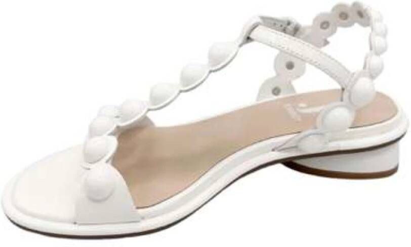 Jeannot Witte Lakleren Sandalen