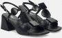 Jeannot Zwarte Geometrische Sandalen Black Dames - Thumbnail 2