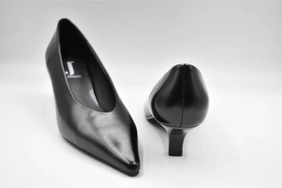Jeannot Zwarte Veterschoenen voor Vrouwen