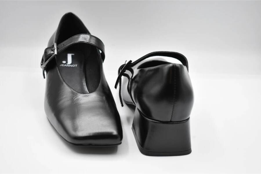 Jeannot Zwarte Veterschoenen voor Vrouwen