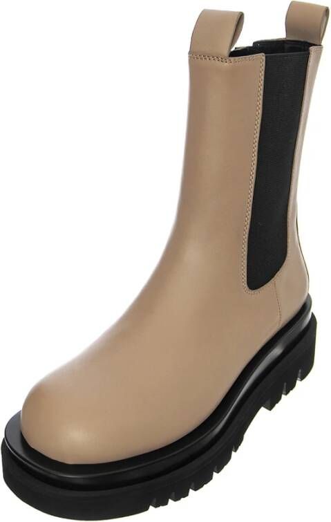 Jeffrey Campbell Beige Leren Enkellaarzen Beige Dames