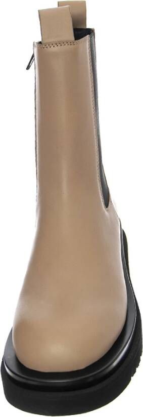 Jeffrey Campbell Beige Leren Enkellaarzen Beige Dames