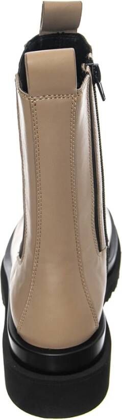 Jeffrey Campbell Beige Leren Enkellaarzen Beige Dames