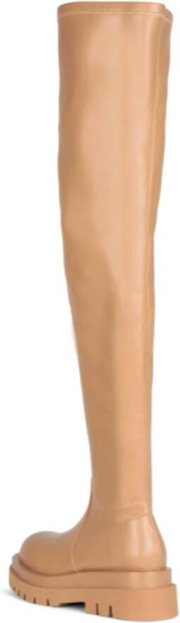 Jeffrey Campbell Beige Leren Hoge Top Laarzen Beige Dames