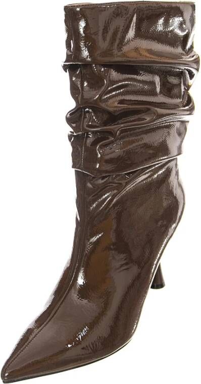 Jeffrey Campbell Bruine Hoge Profiel Stiletto Laarzen Brown Dames