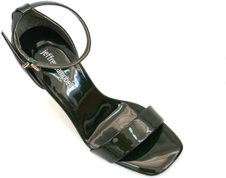 Jeffrey Campbell Groen-Goud Stijlvolle Sandalen