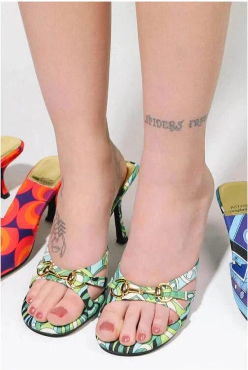 Jeffrey Campbell Groen Multi Hinged Sandaal