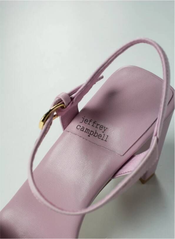 Jeffrey Campbell Verhoog je stijl met echte leren hoge hak sandalen Roze Dames