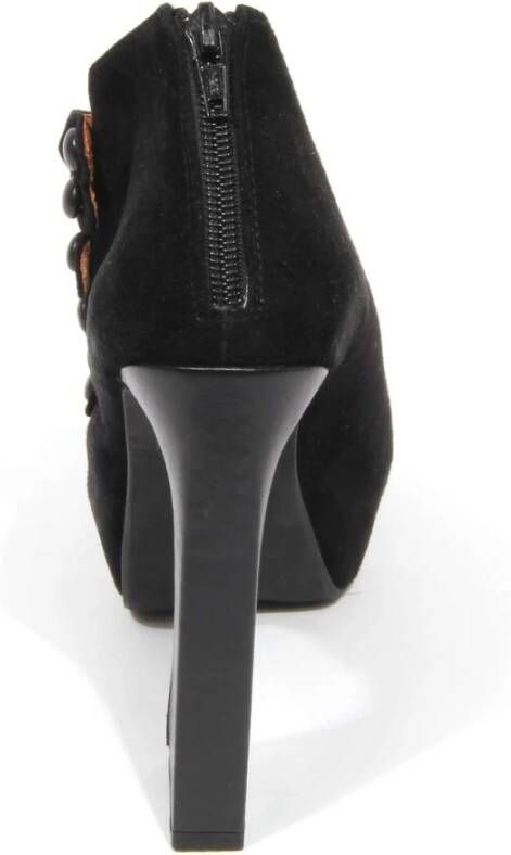 Jeffrey Campbell Honora Zwarte Suède Pumps