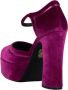 Jeffrey Campbell Oranje Velvet Low Down Pumps Pink Dames - Thumbnail 2