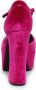 Jeffrey Campbell Oranje Velvet Low Down Pumps Pink Dames - Thumbnail 7