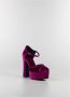 Jeffrey Campbell Oranje Velvet Low Down Pumps Pink Dames - Thumbnail 8