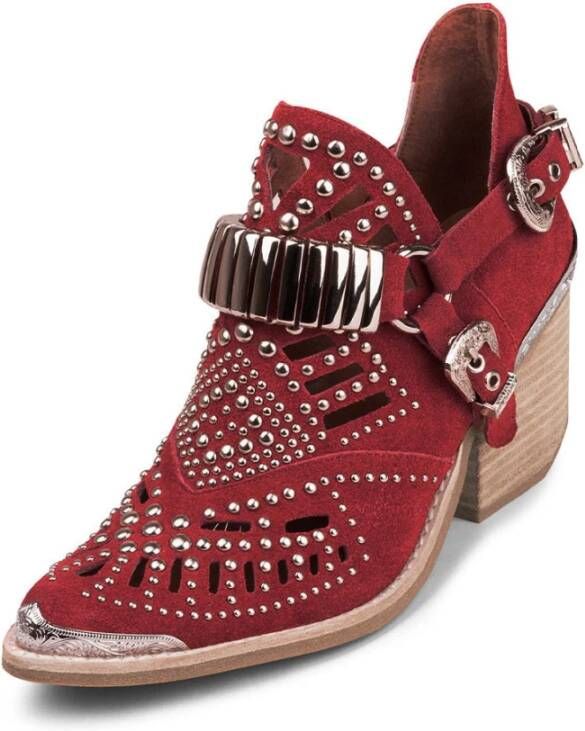 Jeffrey Campbell Rode Calhoun-4 Stijlvolle Modieuze Schoenen