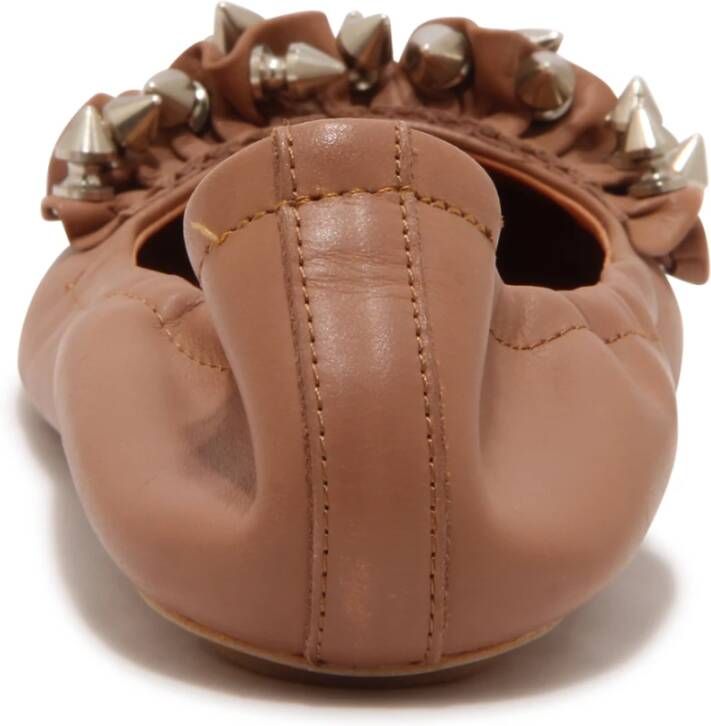 Jeffrey Campbell Ruffle Ballerina Schoenen Naakt Studs