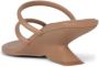 Jeffrey Campbell Strappy Sculpted Wedge Sandal in Nude Brown Dames - Thumbnail 3