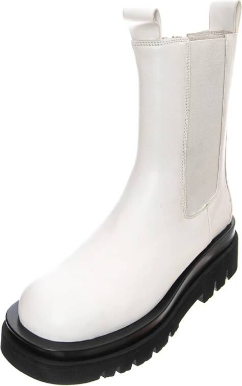 Jeffrey Campbell Witte leren lente zomer dameslaarzen White Dames