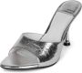 Jeffrey Campbell Zilver Metallic Stiletto Sandaal Muiltje Gray Dames - Thumbnail 2