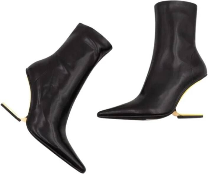 Jeffrey Campbell Zwarte Faux Leren Laarzen