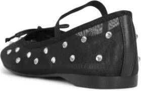 Jeffrey Campbell Zwarte Mesh Ballet Flats met Strass Black Dames