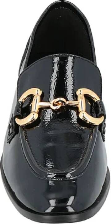 Jeffrey Campbell Zwarte platte schoenen Vernice Morsetto