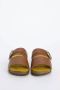 Jejia Kameel Leren Klomp Platte Schoenen Brown Dames - Thumbnail 3