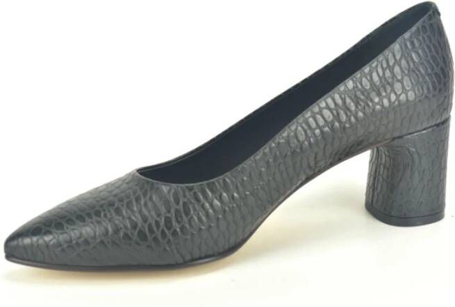 Jhay Zwart croco Pump Zwart Dames