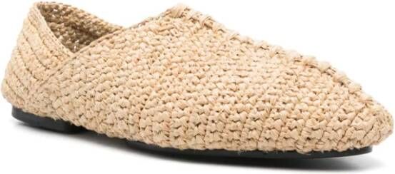 Jil Sander Beige Platte Schoenen Elegant Stijl